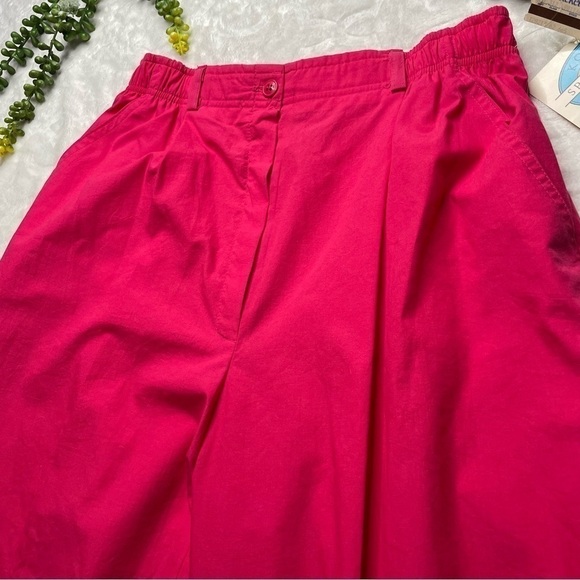 Vintage Deadstock 1990 NWT Koret High Waist Straight Leg Mom Pants in Fuchsia 12 - Picture 3 of 16